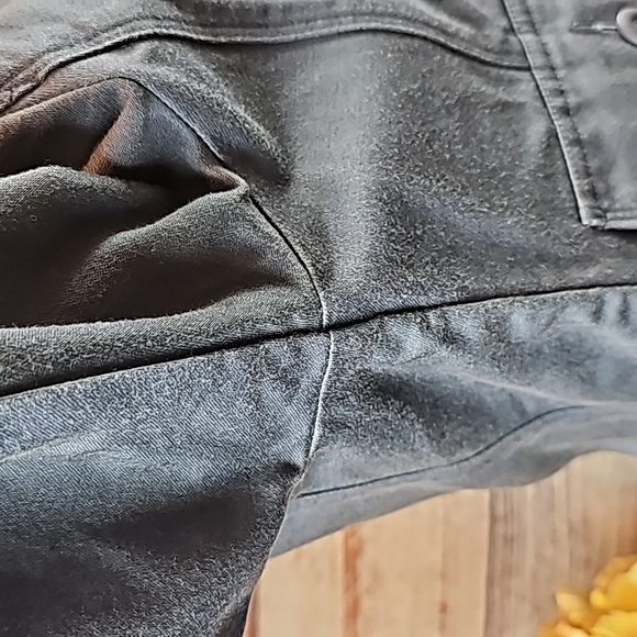 NEW VINTAGE L.L.BEAN BLUE LONG SLEEVE BUTTON-UP CROPPED JACKET - Picture 8 of 16